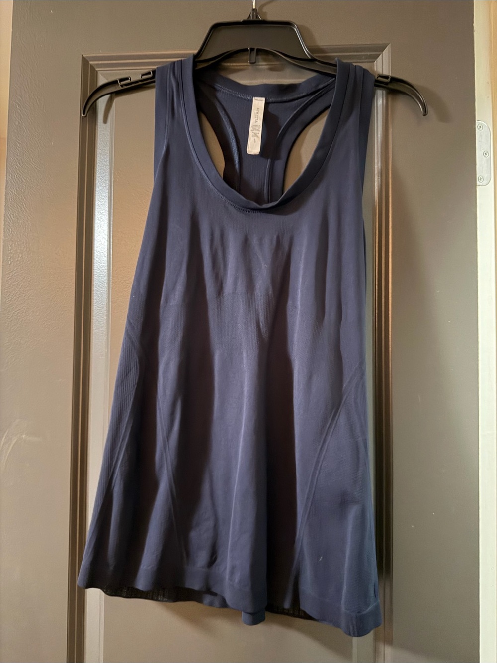Athleta Navy Racerback Performance Tank